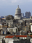 Havana skyline with the Capitolio Nacional. Cuba