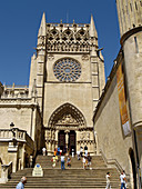Sarmental gate, Gothic cathedral of Burgos. Castilla-León, Spain