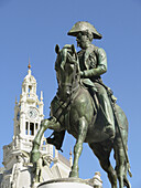 Statue of Dom Pedro IV, Porto. Portugal