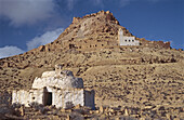 Koubba (mausoleum of a marabout) in the Tataouine area, Sahara desert. Tunisia