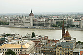 Parliament seen from the Fishermen s Bastion, Budapest. Hungary