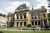 Building in Karlovy Vary. West Bohemia, Czech Republic