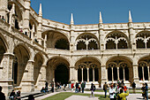 Monastery of the Hieronymites cloister, Belem, Lisbon. Portugal