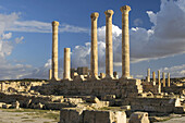 Roman theatre, ruins of the ancient city of Sabratha. Libya