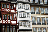Germany. Frankfurt on the Main, Hesse, Röme. Half timbered houses