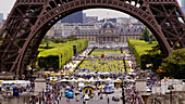 Start of the Tour de France at the Eiffel tower. Paris. France