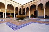 Courtyard of the Parador. Carmona. Andalucia. Spain