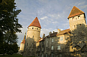 Walls of the Toompea fortress Towers. Tallinn. Estonia