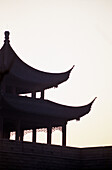 Silhouette of Pagoda. Suzhou. China