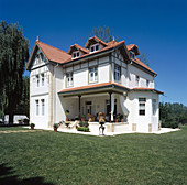 Rural hotel, old mansion in Villaverde de Pontones. Cantabria, Spain