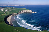 Cliffs and beach, Langre. Cantabria, Spain