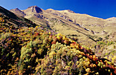 Pyrenees mountains in fall. Huesca province, Spain