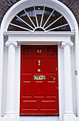Georgian door, Merrion Square area. Dublin. Ireland