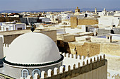 Overview from a medina flat roof. Kairouan. Tunisia