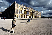 Main front of Versailles palace. Paris area, France