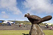 Airport. Hanga Roa. Easter Island. Chile.