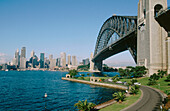 Harbour Bridge and Sydney skyline. Sydney. Australia