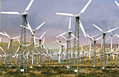 Windfarm in Yucca Valley. California, USA