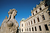 Sphinx woman in the gardens of Palace Belvedere, Vienna. Austria 