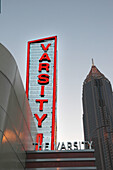 Atlanta s Varsity at Georgia Tech on I75 I85 with Nation s Bank Building on right