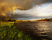 Bug river in the villiage of Mielnik, Eastern Poland