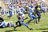 Northern vs. Utica Eisenhower High School football action. Port Huron. Michigan. USA