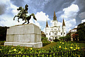 St. Louis Cathedral in Jackson Square. New Orleans. Louisianna, USA