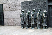 The Breadline, sculpture by George Segal. Franklin D. Roosevelt Memorial. Washington D.C. USA