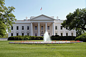 The White House, official office and residence of the president of the United States in 1600 Pennsylvania Ave, Washington D.C. USA