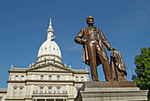 Michigan State Capitol building, Lansing. Michigan, USA