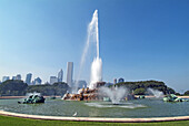 Buckingham Fountain. Downtown. Chicago Illinois. USA.