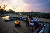 Evening at the luxurious Wrotham Park Lodge in the Cape York peninsula in Queensland, Queensland, Australia