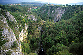 Die Höhlen von Skocjan wurden durch den Reka Fluss geschaffen, Slowenien