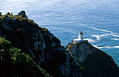 Lighthouse at Nugget Point, Catlin coast, New Zealand