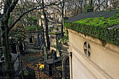 Père Lachaise Friedhof, Besucher 20e Arrondissement, Paris, Frankreich