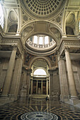 Interior dome of the Panthéon, Foucault Pendulum, mausoleum containing the remains of distinguished French citizens5e Arrondissement, Paris, France