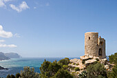 Torre de Ses Animes Wachturm, Banyalbufar, Mallorca, Balearen, Spanien, Europa