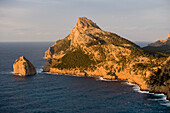 Cap de Formentor at Sunset, View from Mirador es Colomer, Mallorca, Balearic Islands, Spain