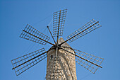 Windmühle des Moli d'eu Pau Sineu Restaurant, Sineu, Mallorca, Balearen, Spanien, Europa