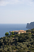 Finca and Coastline, Near Deia, Mallorca, Balearic Islands, Spain