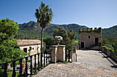 Blick vom Son Pont Agroturismo Finca Hotel, nahe Puigpunyent, Mallorca, Balearen, Spanien, Europa