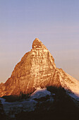 Matterhorn or Cervino. View from the Gornergrat. Alps. Valais. Switzerland.