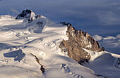 Dufourspitze or Monte Rosa. View from the Gornergrat. Alps. Valais. Switzerland.