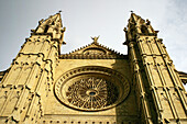 Gothic cathedral. Palma de Mallorca, Majorca, Balearic Islands. Spain