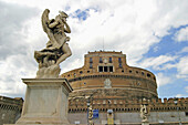 SantAngelo Castle and angel statue. Rome. Italy