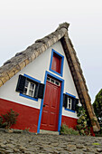 Typical Casa de Colmo (thatched roof house). Santana. Madeira. Portugal.