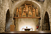 Sculptoric group (s. XII). Santa Eulàlia dErill la Vall. Romanesque church. Erill la Vall. Alta Ribagorça. Lleida. Spain