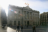 Barcelona City Hall. Plaza Sant Jaume. Barcelona. Catalonia. Spain