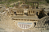 North theatre, archaeological site of Jerash. Jordan
