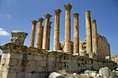 Temple of Artemis, archaeological site of Jerash. Jordan